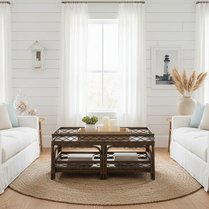 Palm Cove Rattan Coffee Table