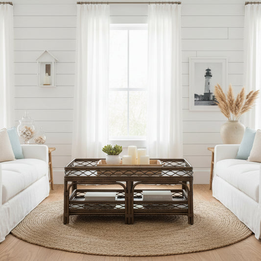 Palm Cove Rattan Coffee Table