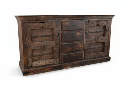 Rustic Indian old Door Sideboard