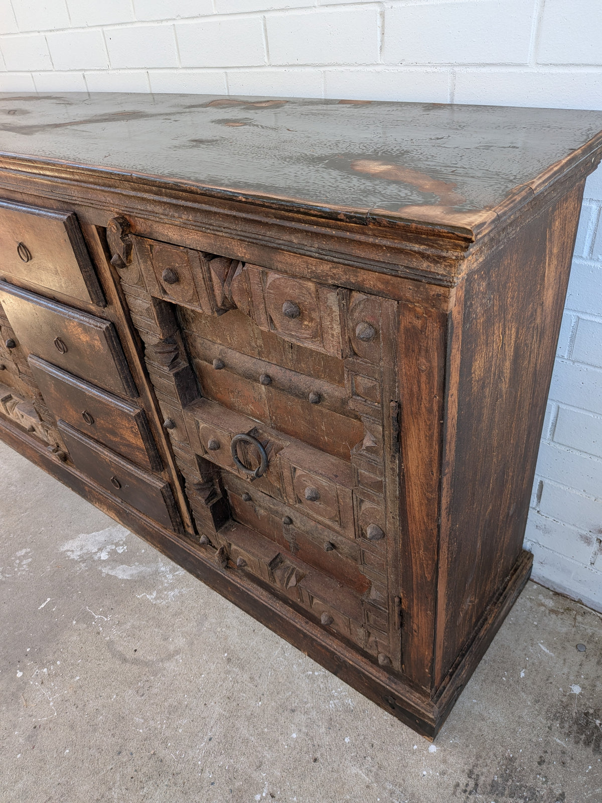 Rustic Indian old Door Sideboard