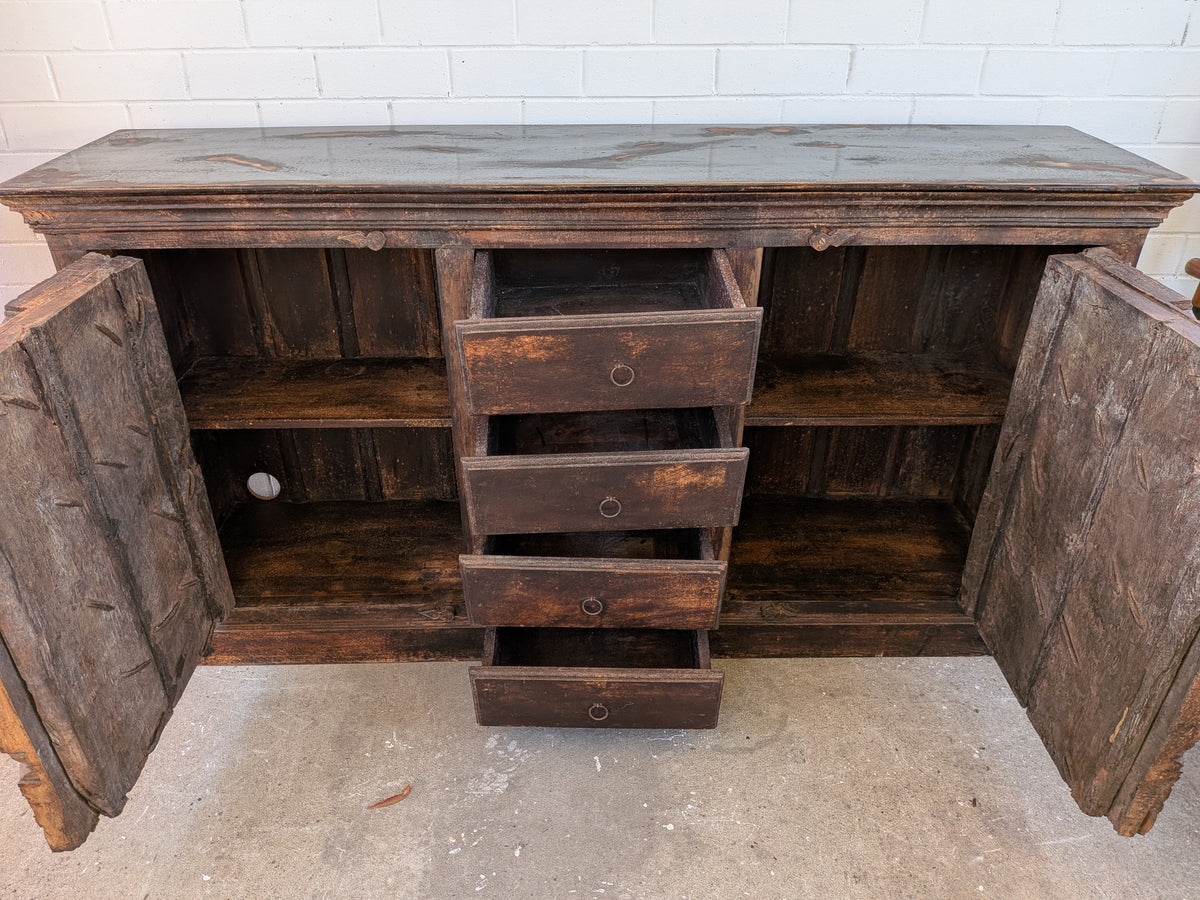 Rustic Indian old Door Sideboard