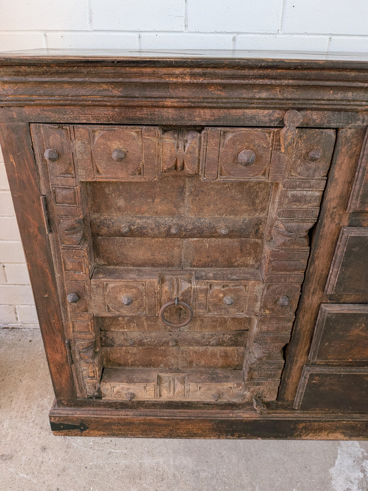 Rustic Indian old Door Sideboard