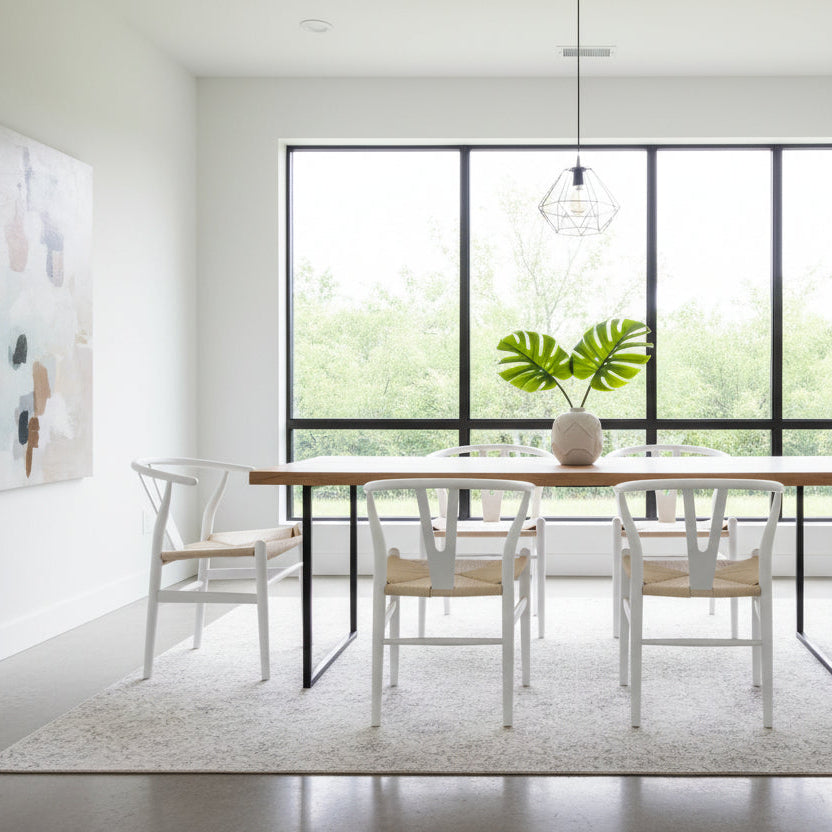Wishbone Dining Chair White or Natural