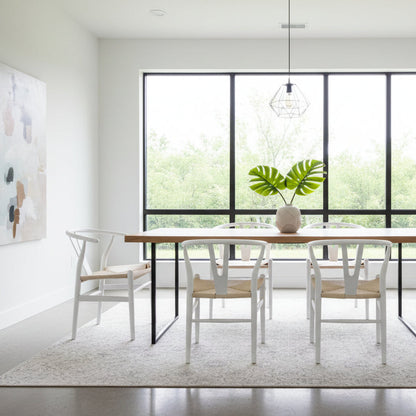 Wishbone Dining Chair White or Natural
