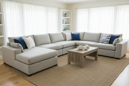 Kingscliff 4 Seat Sofa with Reversible Chaise - Australian made