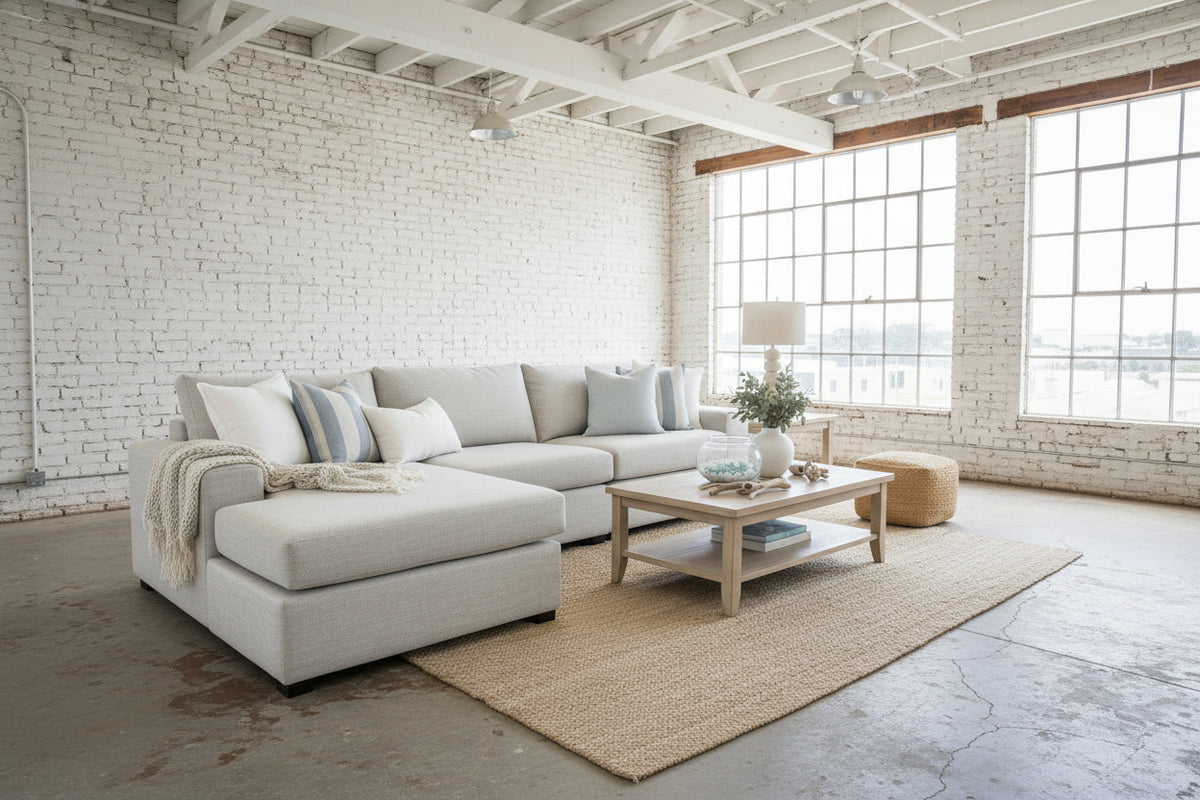 Kingscliff 4 Seat Sofa with Reversible Chaise - Australian made