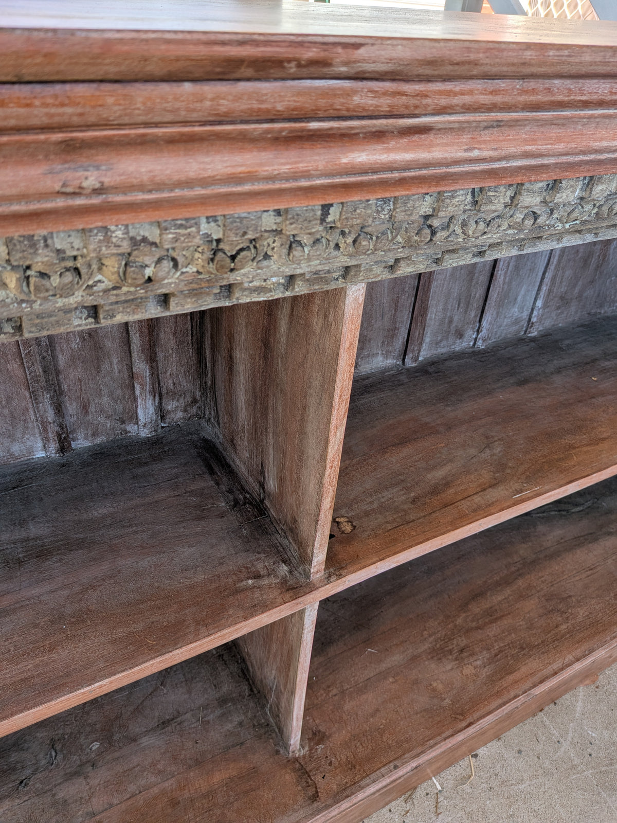 Rustic Large Bookcase Indian
