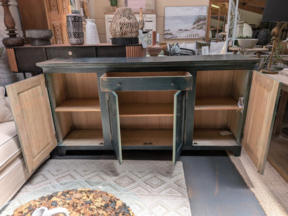 Lyon Weathered Teal Elmwood Sideboard