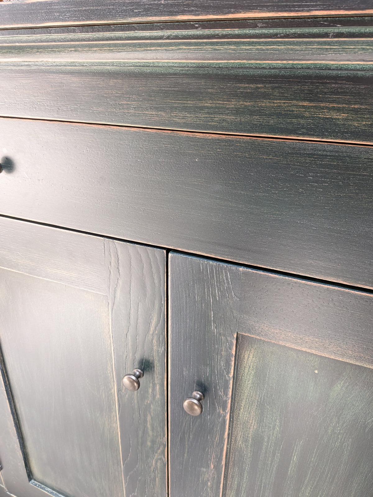 Lyon Weathered Teal Elmwood Sideboard