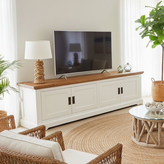 Hampton East 4 Door Media Sideboard 2100