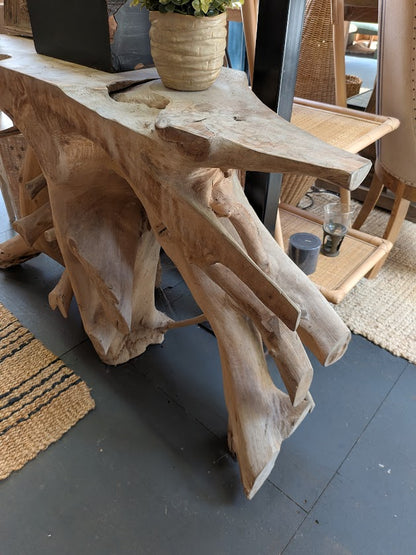 Uniqwa Teak Root Hall Table