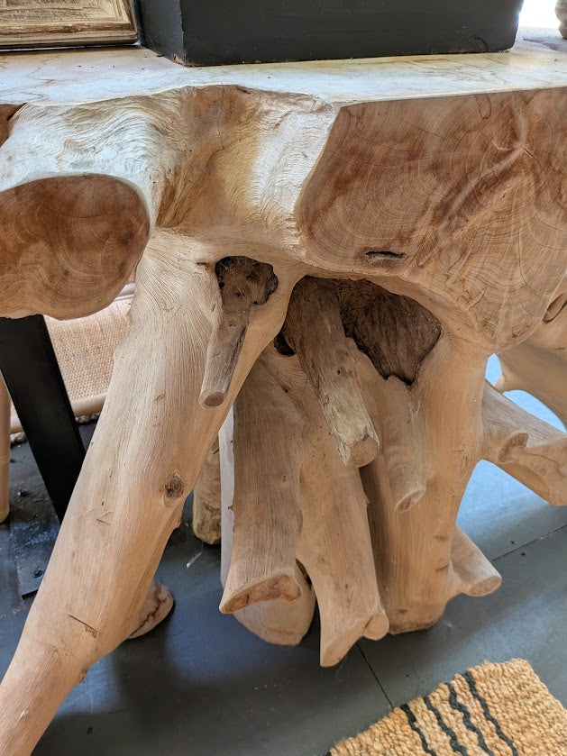 Uniqwa Teak Root Hall Table