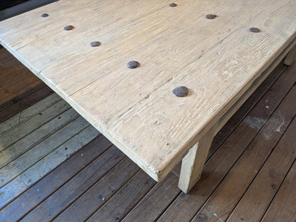 Recycled Elm Old Door Coffee Table Large