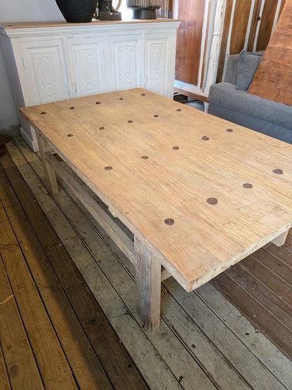 Recycled Elm Old Door Coffee Table Large