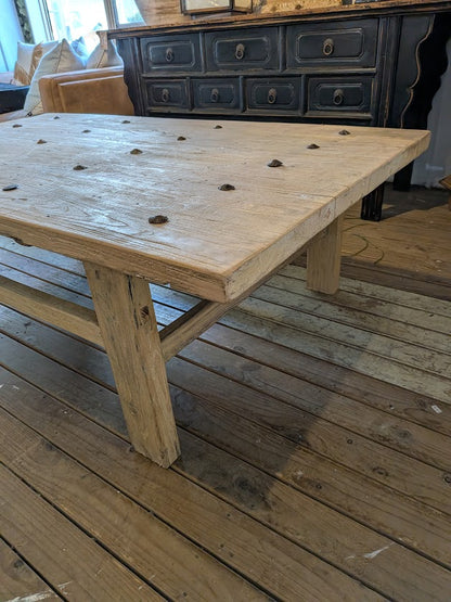 Recycled Elm Old Door Coffee Table Large