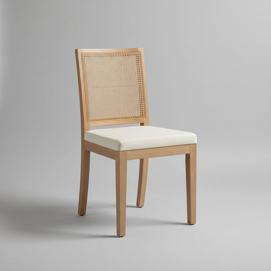 Malmo Dining Chair with Rattan Back