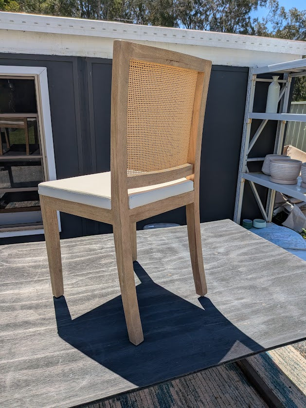 Malmo Dining Chair with Rattan Back