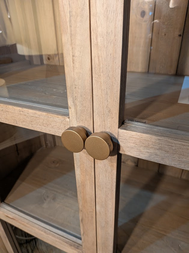 Malmo Display Cabinet in Sustainable Hevea Hardwood