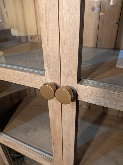 Malmo Display Cabinet in Sustainable Hevea Hardwood