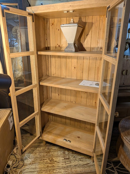 Malmo Display Cabinet in Sustainable Hevea Hardwood