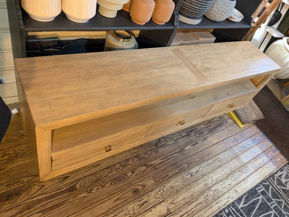 Malmo Large Media Unit in Sustainable Hevea Hardwood 2000