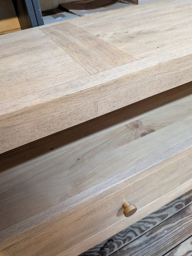 Malmo Large Media Unit in Sustainable Hevea Hardwood 2000