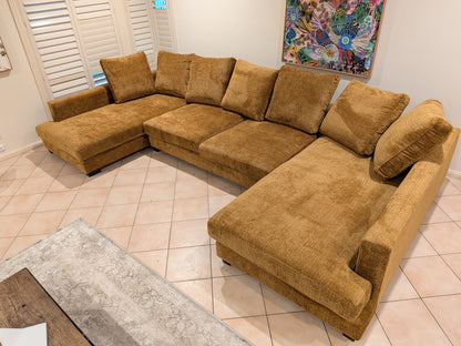 Inala Media room modular Sofa in Warwicks Conway Fabric - Australian Made