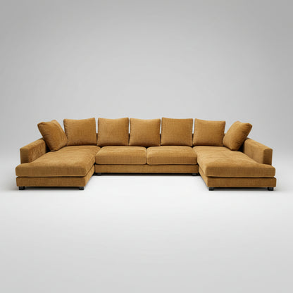 Inala Media room modular Sofa in Warwicks Conway Fabric - Australian Made