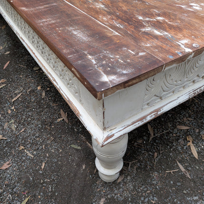 Rustic Reclaimed Indo Hardwood Coffee Table