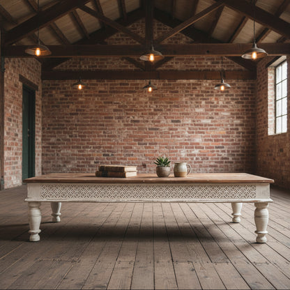 Rustic Reclaimed Indo Hardwood Coffee Table