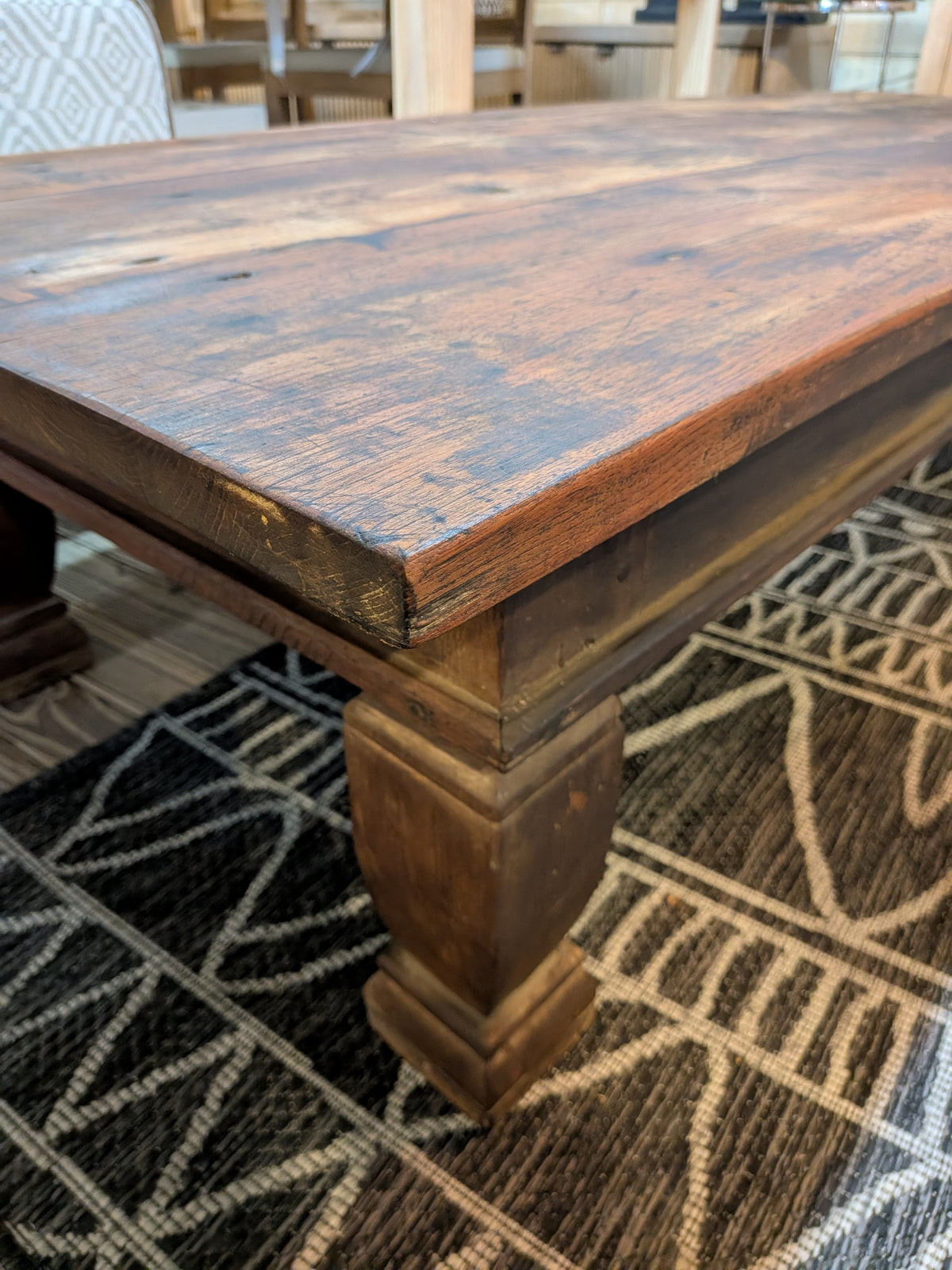 Reclaimed Hardwood Indo 3 board Large Coffee Table