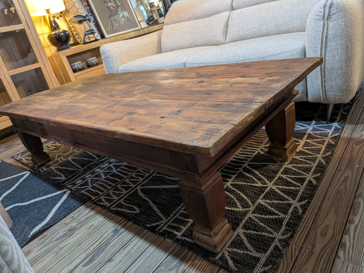Reclaimed Hardwood Indo 3 board Large Coffee Table