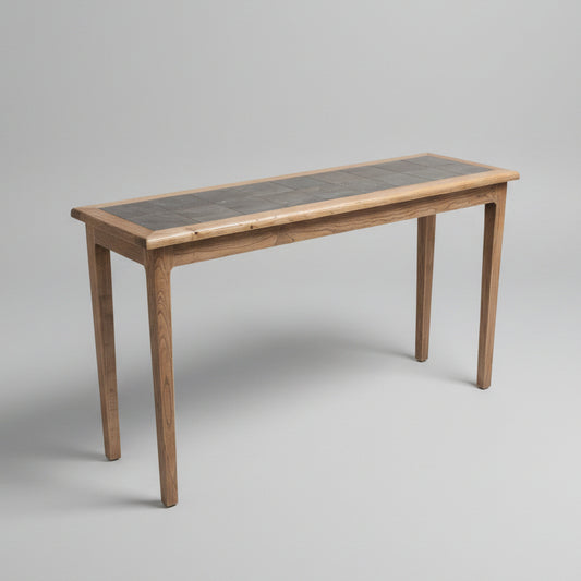 Elm Tall Hall Table with Tiled top