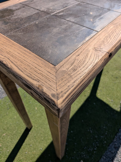 Elm Tall Hall Table with Tiled top