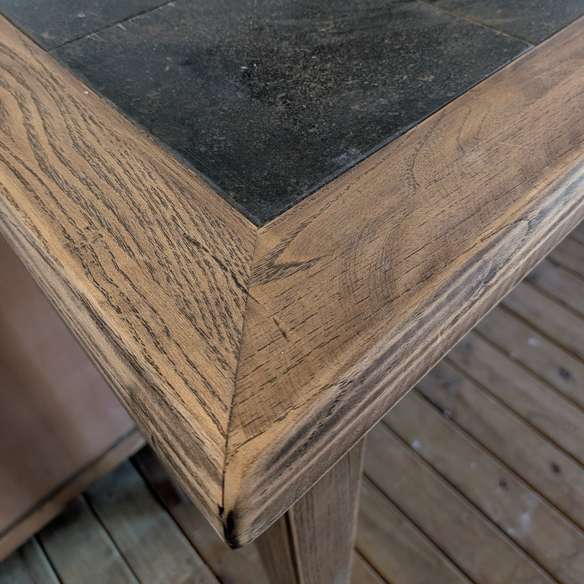 Elm Tall Hall Table with Tiled top