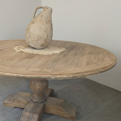 Tuscan Reclaimed Elm 1500 Round Dining Table