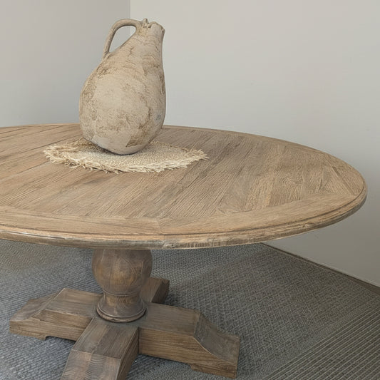 Tuscan Reclaimed Elm 1500 Round Dining Table