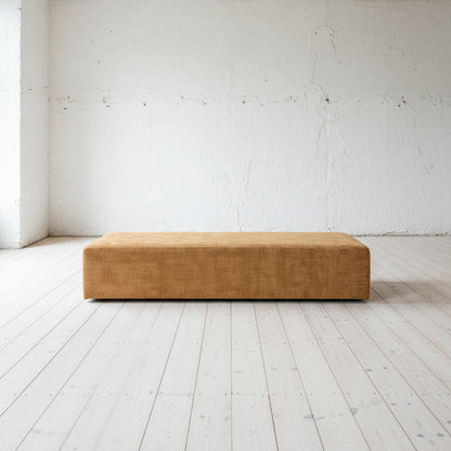 Inala/Maxwell large ottoman - fixed top - 1800 x 600 x 400 - yell fab