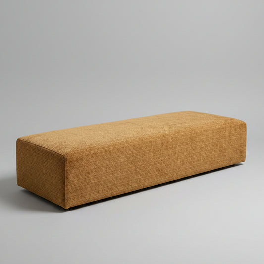 Inala/Maxwell large ottoman - fixed top - 1800 x 600 x 400 - yell fab