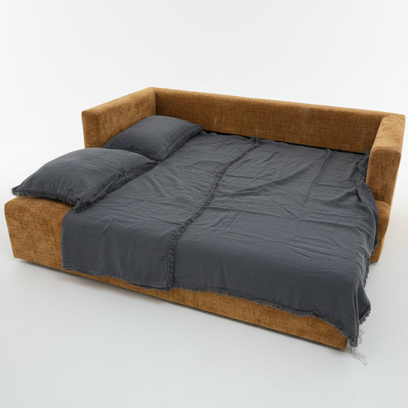Inala/Maxwell large ottoman - fixed top - 1800 x 600 x 400 - yell fab