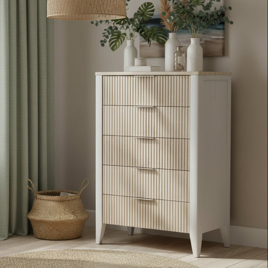 Drifter Acacia Timber 5 drw Tallboy
