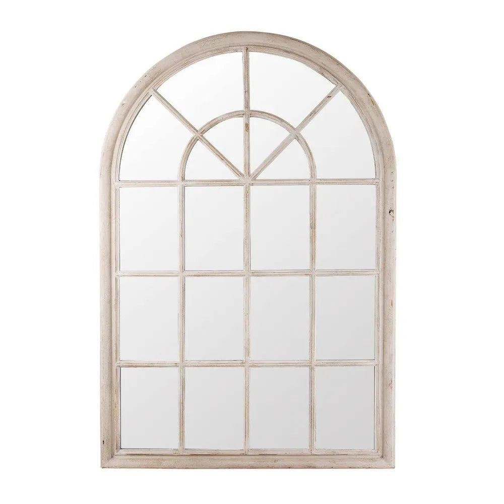 Arched Large Timber Mirror 1x1.5m Grey Wash