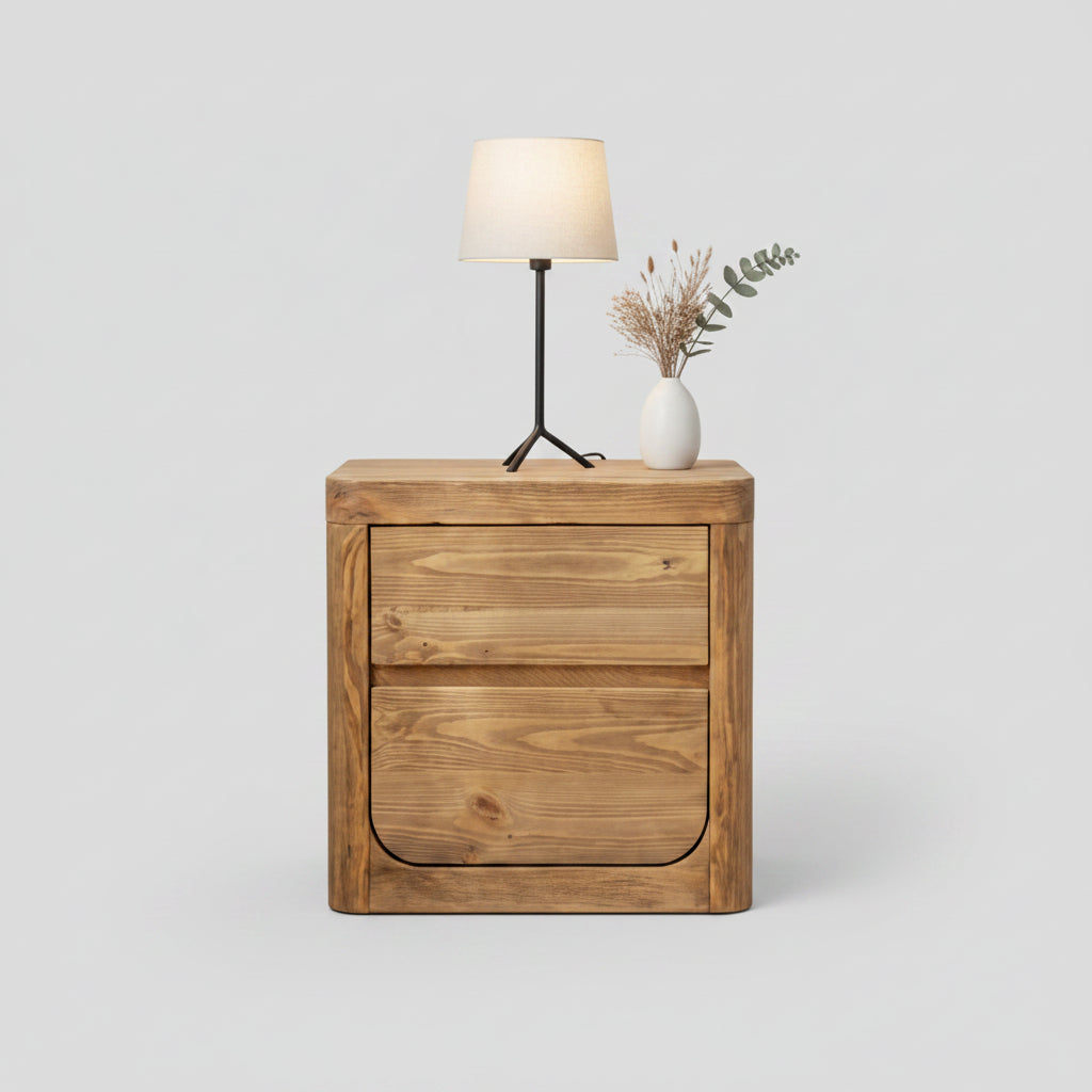 Woodhouse Bedside Table - Curve