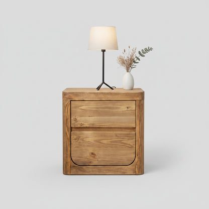 Woodhouse Bedside Table - Curve