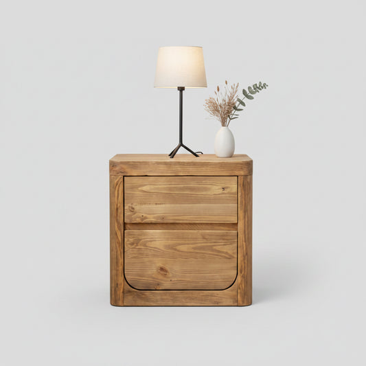 Woodhouse Bedside Table - Curve