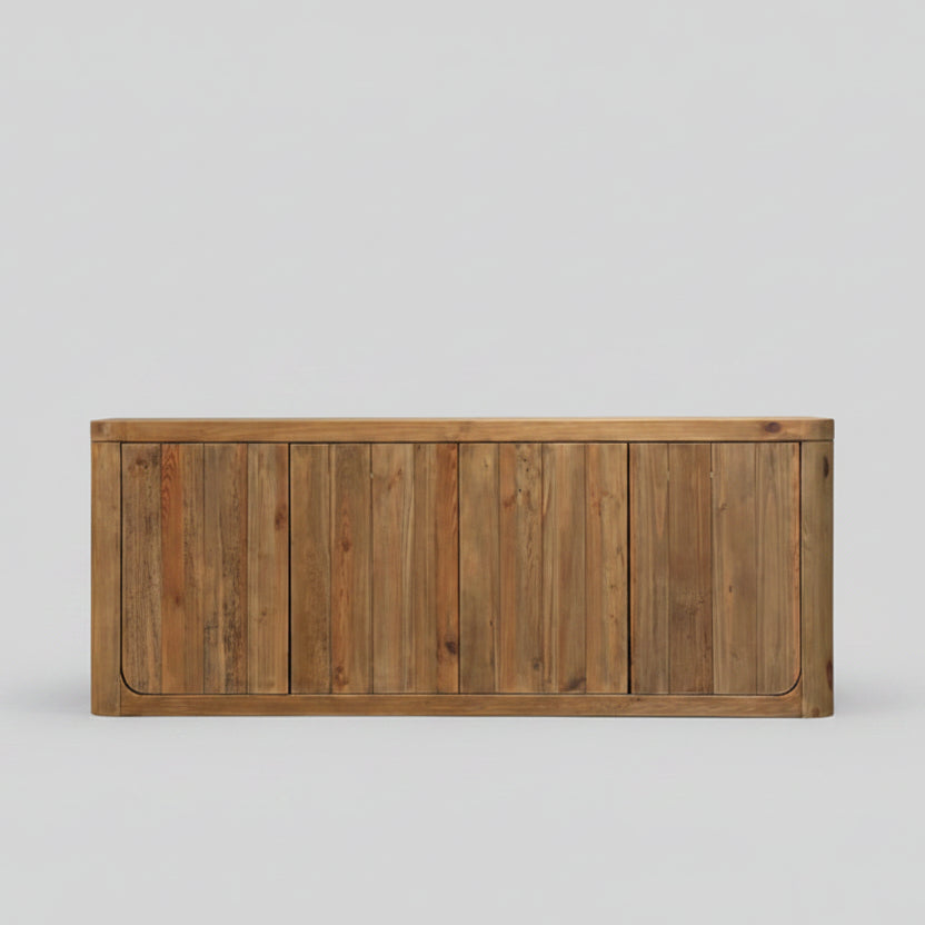 Naturo Recycled Timber Sideboard - Curve (2100mm)