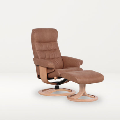 Pia Swivel Recliner + Stool by H2 Seating for Y A P A R A