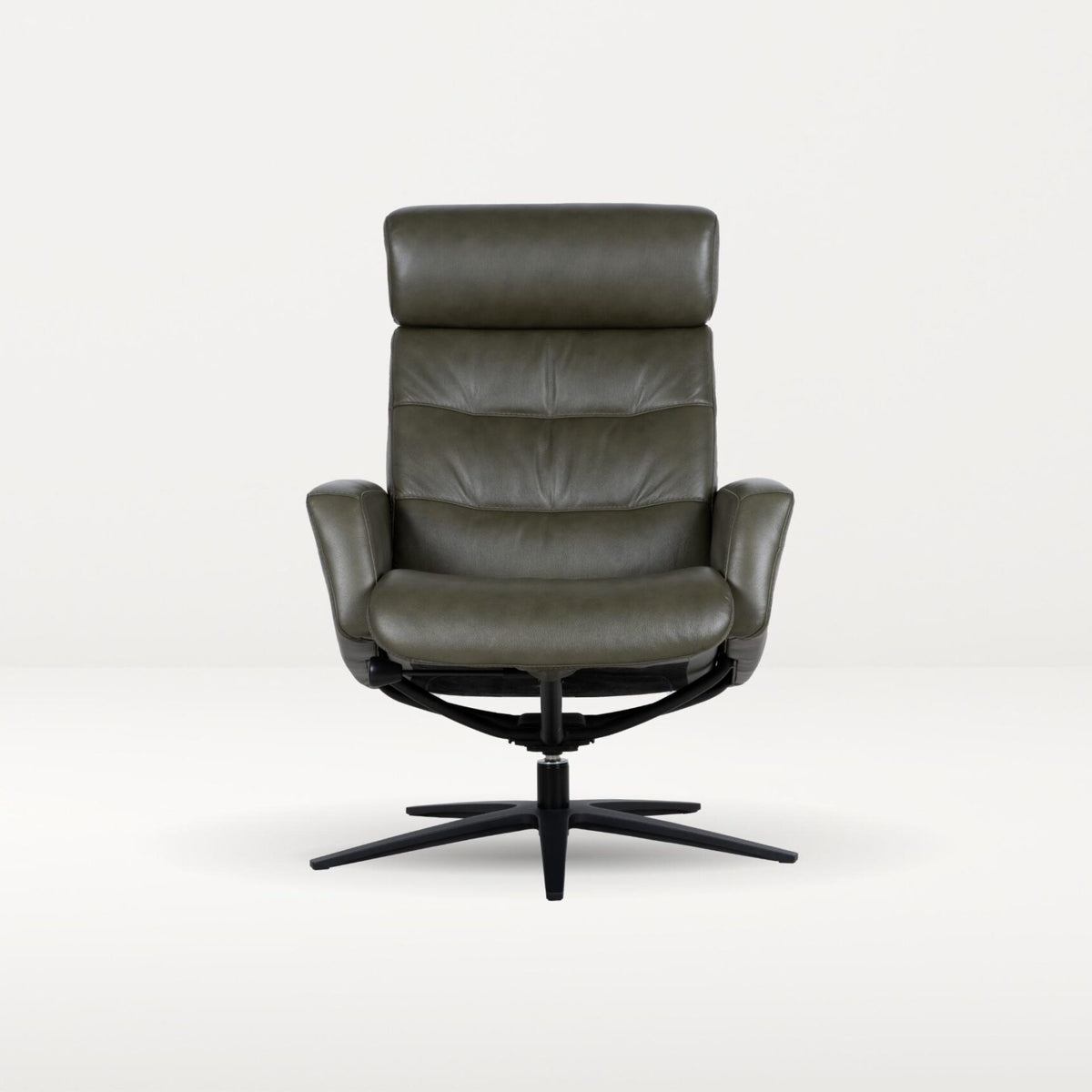 Riga Leather Swivel Recliner by H2 for Y A P A R A