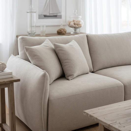 Sorrento 5pr Corner Modular in Waffle Plush Fabric