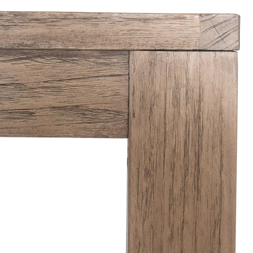 Suma Herringbone top 900 Reclaimed Teak Square Dining table